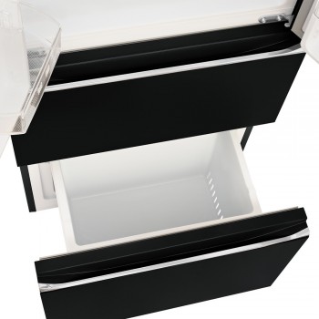 Frigider Tesler RFD-361I Black Glass Frigider Tesler RFD-361I Black Glass