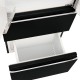 Frigider Tesler RFD-361I Black Glass Frigider Tesler RFD-361I Black Glass