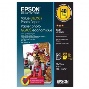 Фотобумага Epson 10x15, 183gr, 2x20 sheets Фотобумага Epson 10x15, 183gr, 2x20 sheets