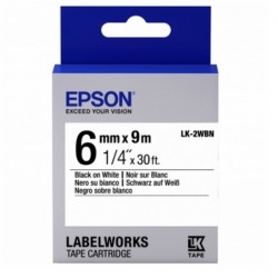 Cartuș de bandă EPSON LK2WBN Cartuș de bandă EPSON LK2WBN