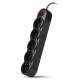 Filtru de rețea 5 Sockets, 1.8m, Sven "SF-05L" Filtru de rețea 5 Sockets, 1.8m, Sven "SF-05L"