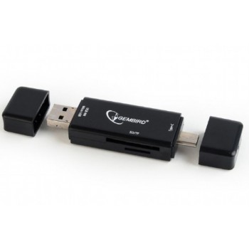 Cititor de carduri Gembird UHB-CR3IN1-01, USB Type-C