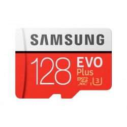 Карта памяти MicroSD (Class 10) UHS-I (U3)+SD adapter, Samsung EVO Plus "MB-MC128KA"