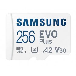 Карта памяти MicroSD (Class 10) UHS-I (U3) +SD adapter, Samsung EVO Plus "MB-MC256KA"