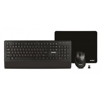 Клавиатура, мышь и коврик для мыши SVEN KB-C3800W