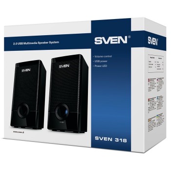 Компьютерные колонки 2.0 SVEN "318"