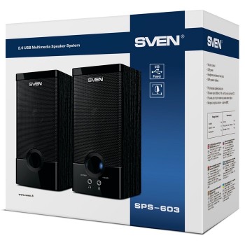 Компьютерные колонки 2.0 SVEN SPS-603 Компьютерные колонки 2.0 SVEN SPS-603
