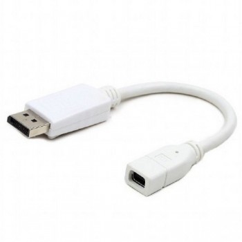 Видеоадаптер Cablexpert A-mDPF-DPM-001-W, MiniDP (F) - DisplayPort (M) Видеоадаптер Cablexpert A-mDPF-DPM-001-W, MiniDP (F) - DisplayPort (M)