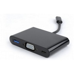 Видеоадаптер Cablexpert A-CM-VGA3in1-01, Type-C - , 0,15м