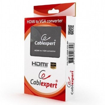 Видео/аудиоконвертер Cablexpert DSC-HDMI-VGA-001, - VGA D-Sub + 3.5 mm Jack