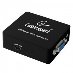 Видео/аудиоконвертер Cablexpert DSC-HDMI-VGA-001, - VGA D-Sub + 3.5 mm Jack