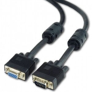 Видеокабель Cablexpert CC-PPVGAX-6B, VGA D-Sub (M) - VGA D-Sub (F) Видеокабель Cablexpert CC-PPVGAX-6B, VGA D-Sub (M) - VGA D-Sub (F)