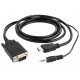 Cablu video Cablexpert A-HDMI-VGA-03-10, HDMI (M) - VGA D-Sub + 3.5 mm Jack