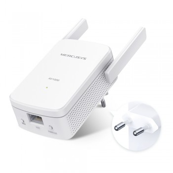 Kit adaptor Powerline gigabit cu priză încorporată Wi-Fi N MERCUSYS, MP510 KIT, AV1000 Kit adaptor Powerline gigabit cu priză încorporată Wi-Fi N MERCUSYS, MP510 KIT, AV1000