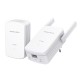 Kit adaptor Powerline gigabit cu priză încorporată Wi-Fi N MERCUSYS, MP510 KIT, AV1000 Kit adaptor Powerline gigabit cu priză încorporată Wi-Fi N MERCUSYS, MP510 KIT, AV1000