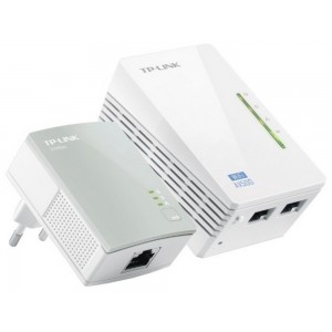 Kit adaptor Powerline gigabit cu priză încorporată Wi-Fi N TP-Link, TL-WPA4220, AV600 Kit adaptor Powerline gigabit cu priză încorporată Wi-Fi N TP-Link, TL-WPA4220, AV600