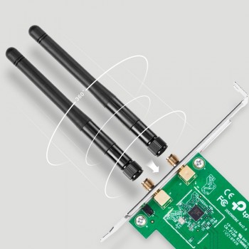 Беспроводной адаптер PCIe N LAN TP-LINK "TL-WN881ND" Беспроводной адаптер PCIe N LAN TP-LINK "TL-WN881ND"