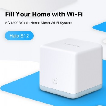 Sistem Wi-Fi Home Mesh MERCUSYS, "Halo S12(3-pack)"