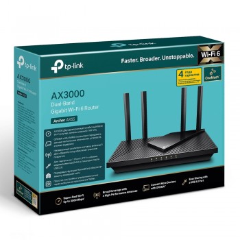 Router Wi-Fi 6 Dual Band TP-LINK "Archer AX55" Router Wi-Fi 6 Dual Band TP-LINK "Archer AX55"