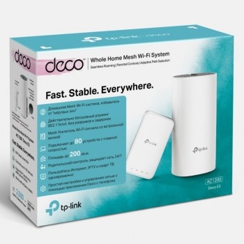 Sistem Wi-Fi Home Mesh TP-LINK, "Deco E3(2-pack)" Sistem Wi-Fi Home Mesh TP-LINK, "Deco E3(2-pack)"