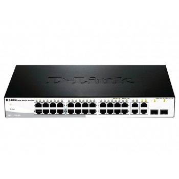 Коммутатор с 24 портами 10/100MBPS WITH 4-PORT BPS COPPER AND 2 COMBO SFP, D-Link DES-1210-28/C1A