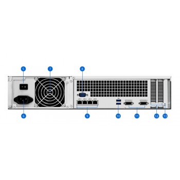 Сетевой накопитель SYNOLOGY "RS3618xs", 12-bay, 4-core Intel Xeon 2.4-2.7Ghz
