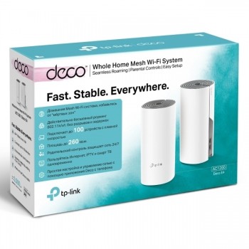 Sistem Wi-Fi Home Mesh TP-LINK, "Deco E4(2-pack)" Sistem Wi-Fi Home Mesh TP-LINK, "Deco E4(2-pack)"