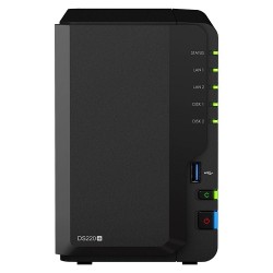 Сетевой накопитель SYNOLOGY "DS220+", 2-bay, Intel Celeron 2-core 2-2.9GHz