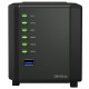 Сетевой накопитель SYNOLOGY "DS419slim", 4-bay 2.5", Marvell Armada 2-core 1.33GHz