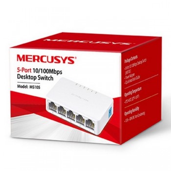 Коммутатор с 5 портами 10/100Mbps Desktop Switch MERCUSYS "MS105"