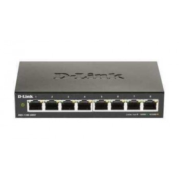 Коммутатор с 8 портами 10/100/1000 Base-T SMART, D-Link DGS-1100-08V2/A1A Коммутатор с 8 портами 10/100/1000 Base-T SMART, D-Link DGS-1100-08V2/A1A
