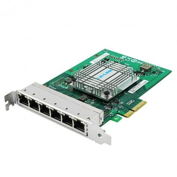 Серверный адаптер PCI-e Intel I350AM4, 6 Copper Port 1Gbps