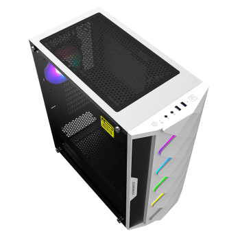 Компьютерный корпус GAMEMAX Diamond, 1x120mm, ARGB (LED fan, LED strip)