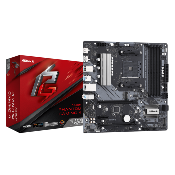 Материнская плата AM4 ASRock A520M PHANTOM GAMING 4