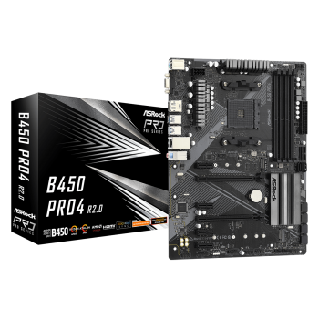 Материнская плата AM4 ASRock B450 PRO4 R2.0
