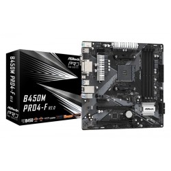 Placa de baza AM4 ASRock B450M PRO4-F R2.0 Placa de baza AM4 ASRock B450M PRO4-F R2.0