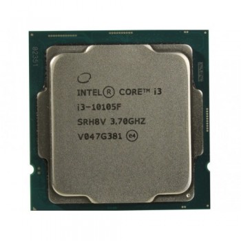 Процессор Intel Core i3-10105F 3.7-4.4GHz (4C/8T, 6MB, S1200, 14nm, No Integrated Graphics, 65W)