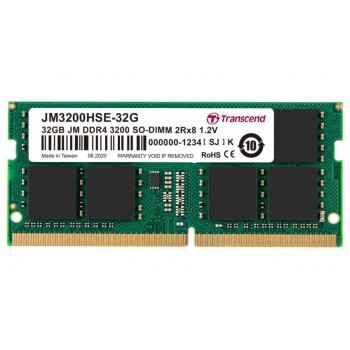 Memoria operativă 32GB DDR4- 3200MHz SODIMM Transcend PC25600 Memoria operativă 32GB DDR4- 3200MHz SODIMM Transcend PC25600