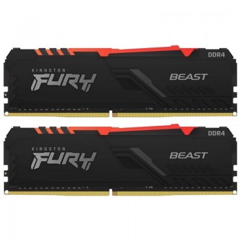 Оперативная память 32GB DDR4-3733MHz Kingston FURY Beast RGB