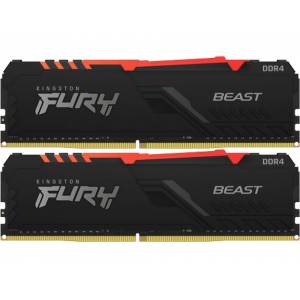 Memoria operativă 64GB DDR4-3200MHz Kingston FURY Beast RGB