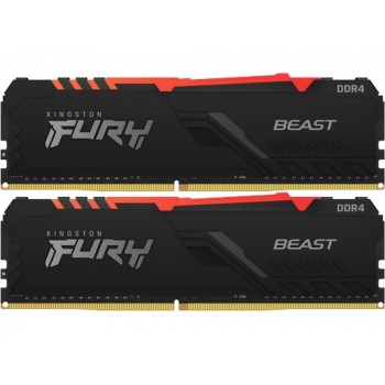 Memoria operativă 64GB DDR4-3200MHz Kingston FURY Beast RGB