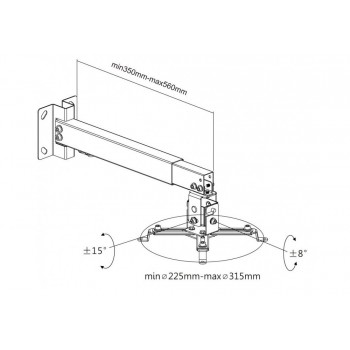 Потолочное и настенное крепление Reflecta Tapa