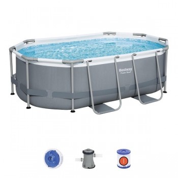 Cadru piscina ovala Bestway Power Steel Oval 305x200x84cm