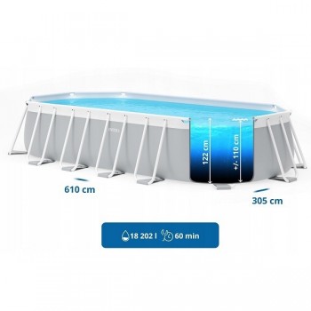 Каркасный бассейн Intex OVAL 610х305×122см