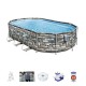 Каркасный овальный бассейн Bestway Power Steel Oval 610x366x122cm