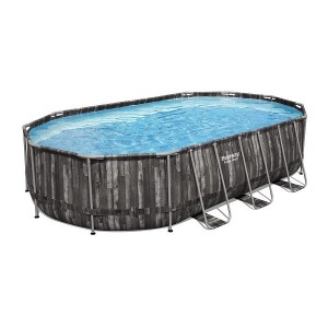 Cadru piscina ovala Bestway Power Steel Oval 610x366x122cm