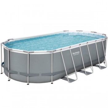 Cadru piscina ovala Bestway Power Steel Oval 549x274x122cm
