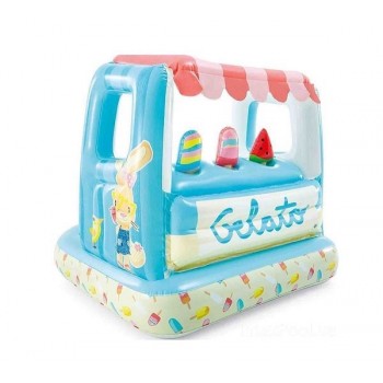 Детский Надувной Бассейн с навесом МОРОЖЕНОЕ Intex 48672