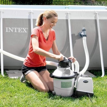 Pompă cu filtru de nisip cu generator de clor KRYSTAL CLEAR