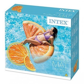 Надувной плотик АПЕЛЬСИНОВАЯ ДОЛЬКА Intex 58763